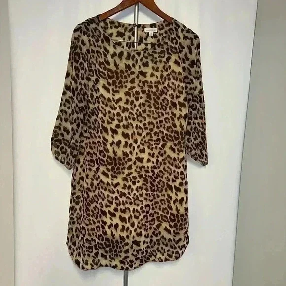 Women's Charming Charlie Dress, M, Brown leopard - Picture 3 of 11